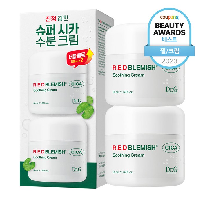 닥터지 레드 블레미쉬 시카 수딩 크림 듀오 기획세트, 50ml, 2개