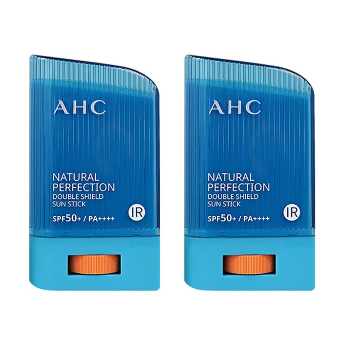 AHC 내추럴 퍼펙션 더블 쉴드 선스틱 SPF50+/PA++++, 22g, 2개